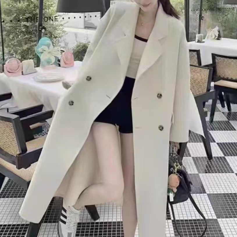 Double-faced Wool Coat Long Style Extended Length