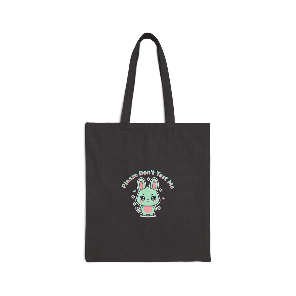 Kawaii Menacing Bunny Tote | pastel soft threat, cute menacing bag